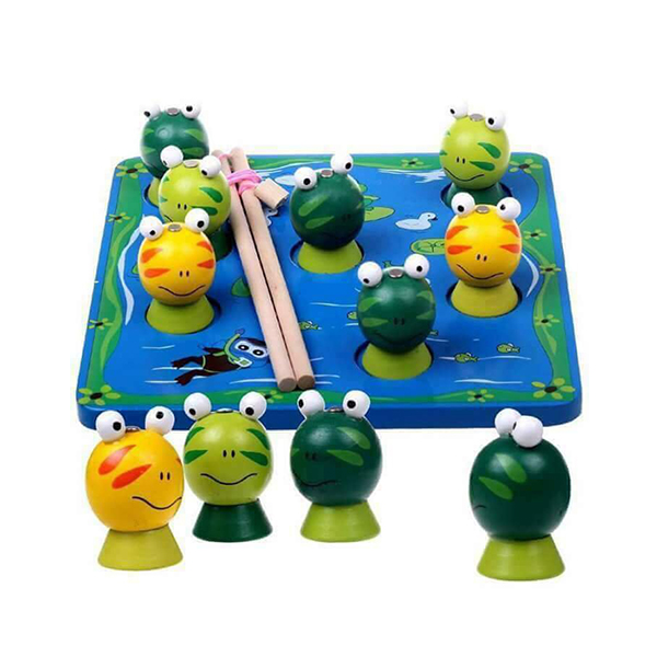đồ chơi câu ếch bằng gỗ