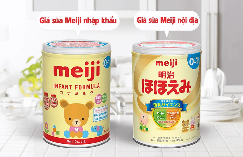 bảng giá sữa meiji