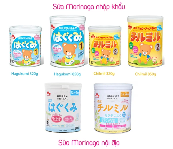 Bảng giá sữa Morinaga mới nhất dành cho các mẹ bỉm sữa đang cần