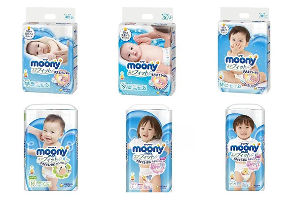REVIEW Bảng giá bỉm Moony nhập khẩu dành cho các bé sơ sinh