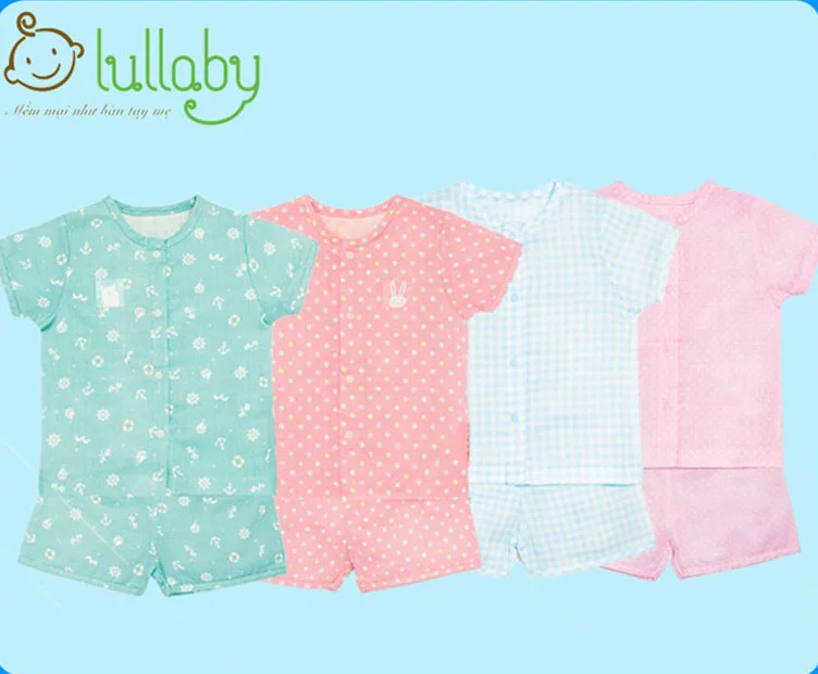 Bộ quần áo Lullaby cộc tay vải xô NH20-17