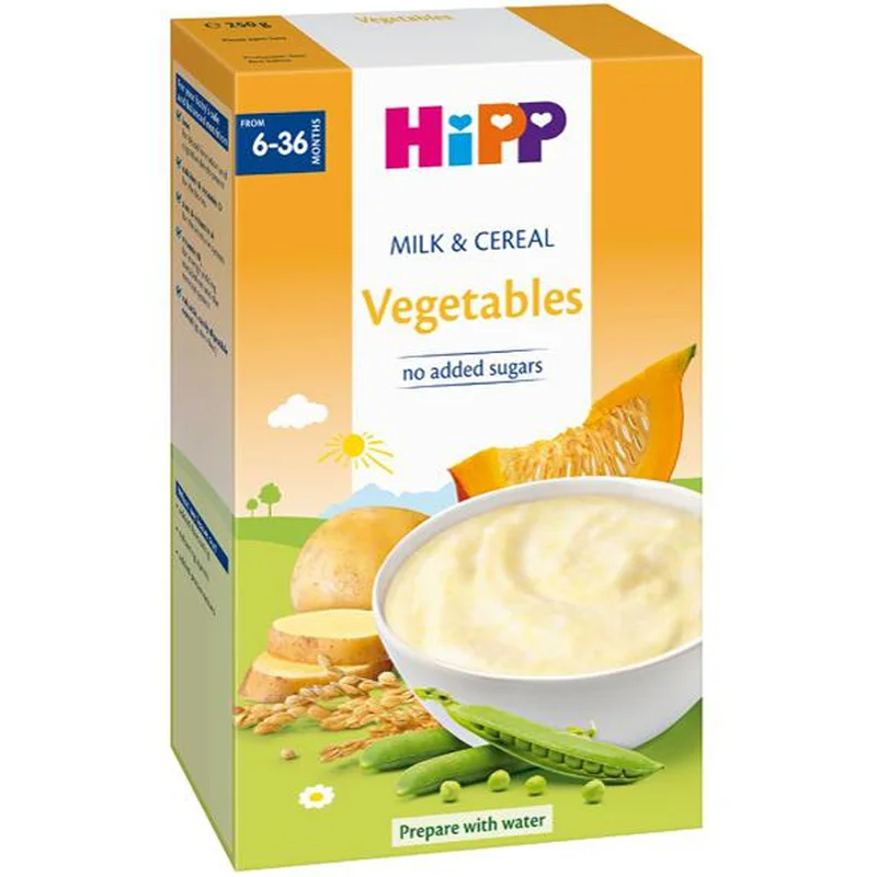Bột dinh dưỡng Hipp sữa ngũ cốc và rau củ 250g