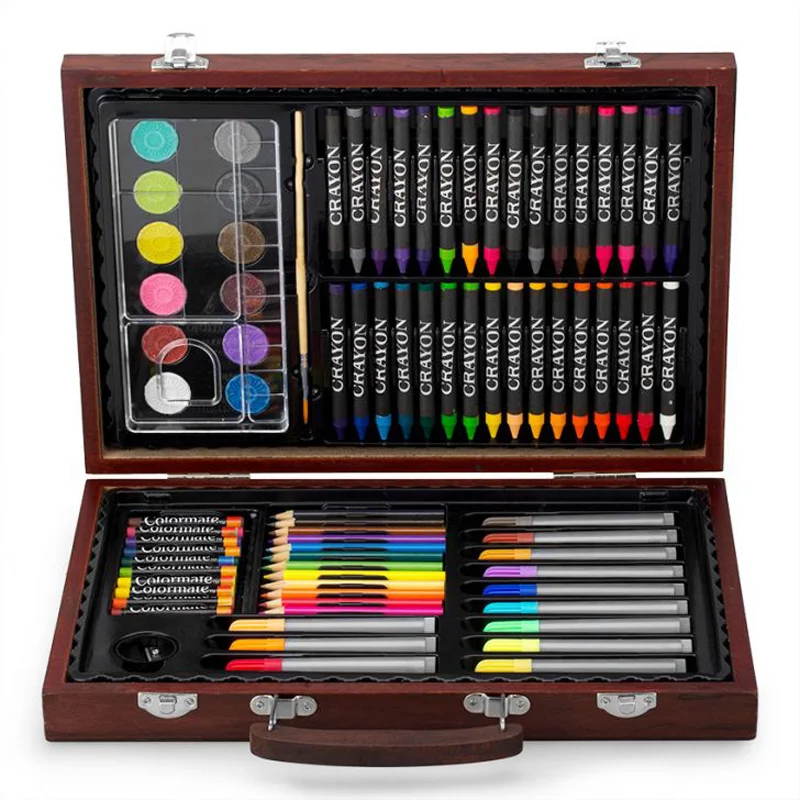 Bộ bút màu hộp gỗ Colormate M82