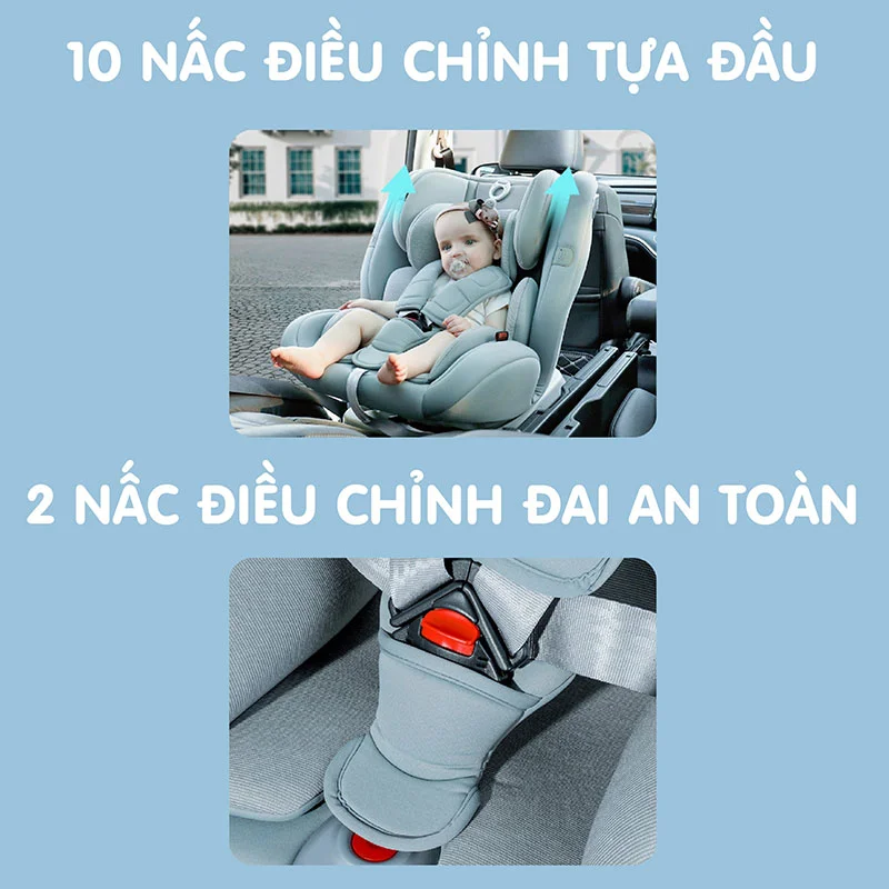 Ghế ngồi ô tô cho bé có ISOFIX Doux DX-1131 (0-12 tuổi