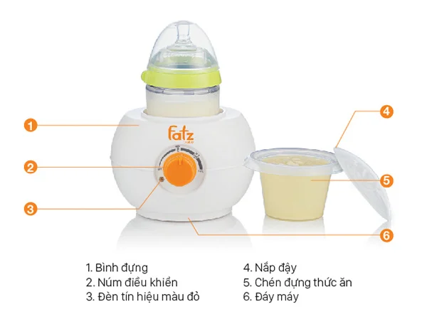 Review chi tiết giá máy hâm sữa Fatz Hàn Quốc cho các mẹ đang cần