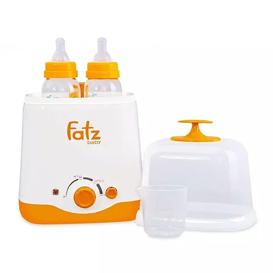 Máy hâm sữa 2 bình cổ rộng Fatzbaby FB3012SL