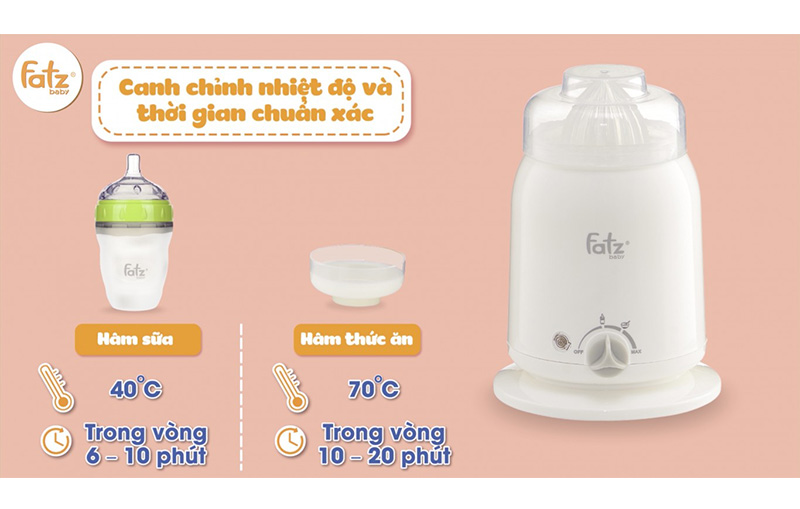 Máy hâm sữa Fatzbaby FB3002sl 4 chức năng