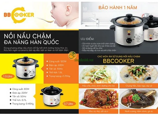 Nồi nấu cháo chậm Bbcooker