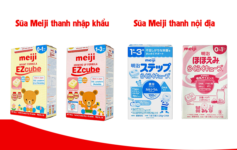 Bảng giá sữa Meiji thanh