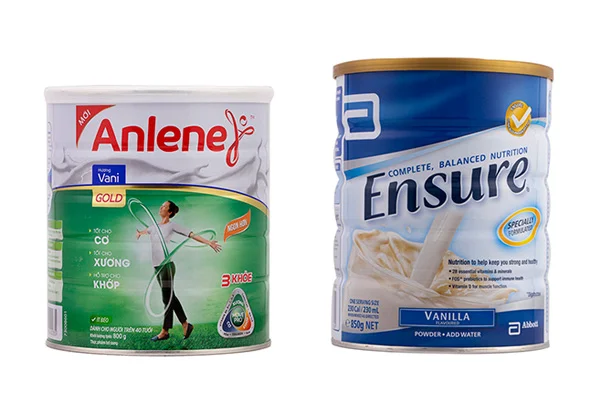 So sánh sữa Anlene và Ensure sữa nào tốt hơn
