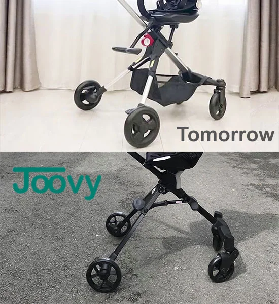 Sự khác nhau của bánh xe đẩy du lịch Tomorrow và Joovy