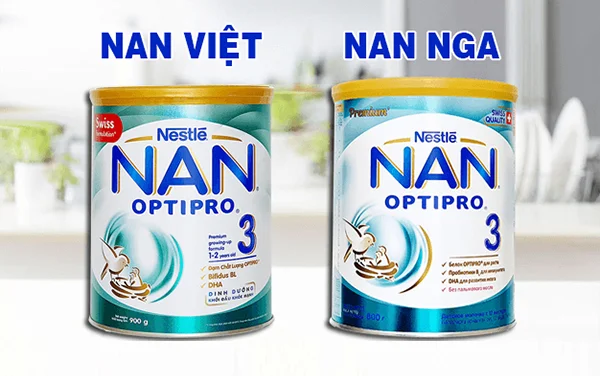 Đánh giá sữa Nan cho trẻ sơ sinh của Nga hay Việt thì tốt hơn ?