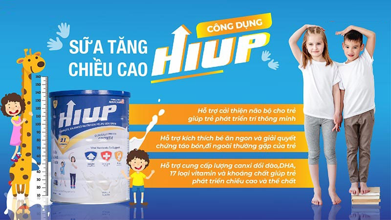 Review sữa Hiup dòng sữa phát triển chiều cao cho bé 3 tuổi - 18 tuổi đầy đủ nhất !