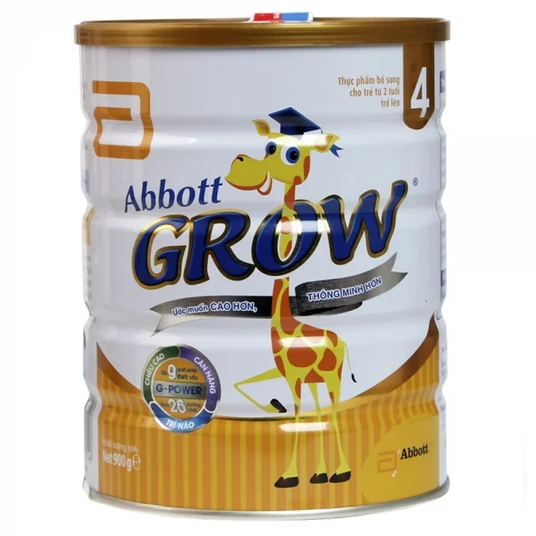 Sữa Abbott Grow 4 hương vani 900g (trên 2 tuổi)