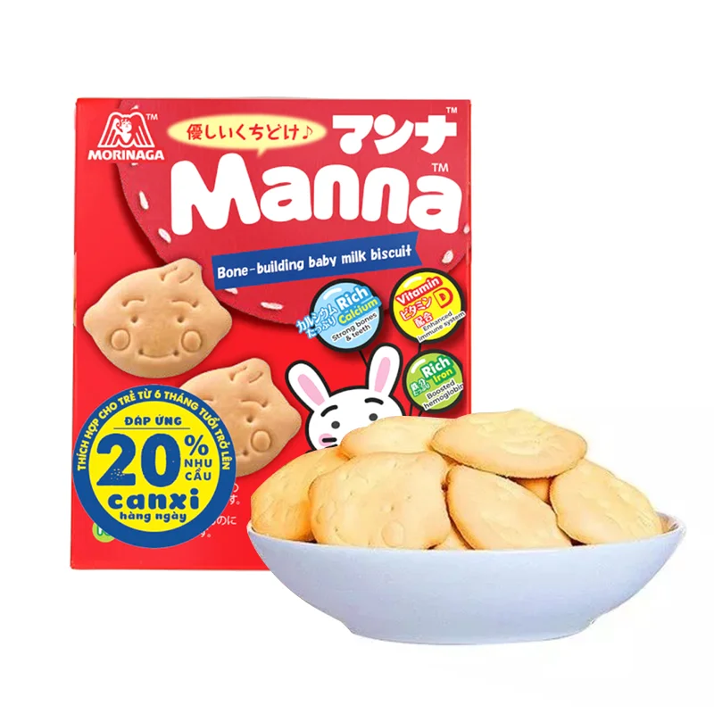 Bánh quy ăn dặm Manna Morinaga 52gr