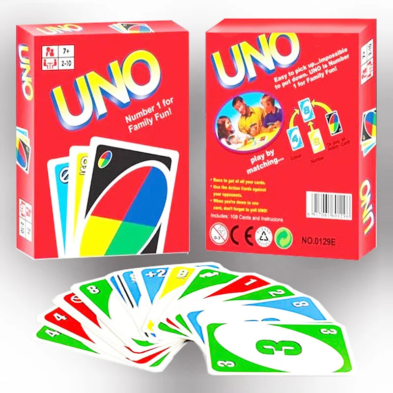Bộ bài Uno 108 thẻ cho bé từ 7 tuổi