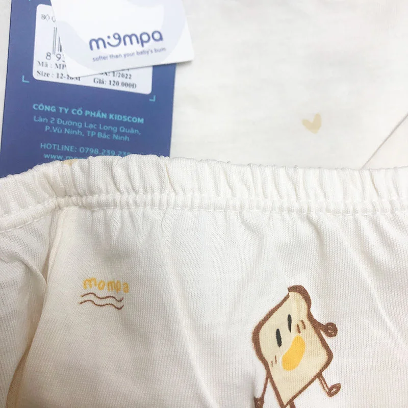 Bộ quần áo thu đông cho bé Mompa MP-808