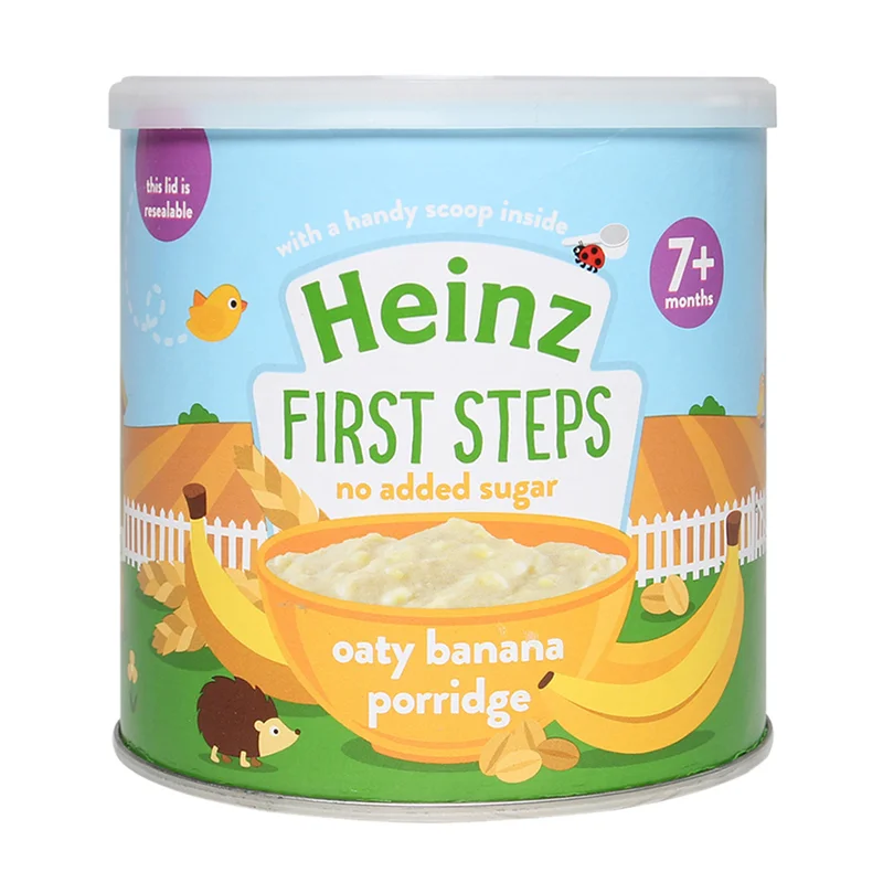 Bột ăn dặm Heinz ngũ cốc yến mạch chuối 7M+ (240g)
