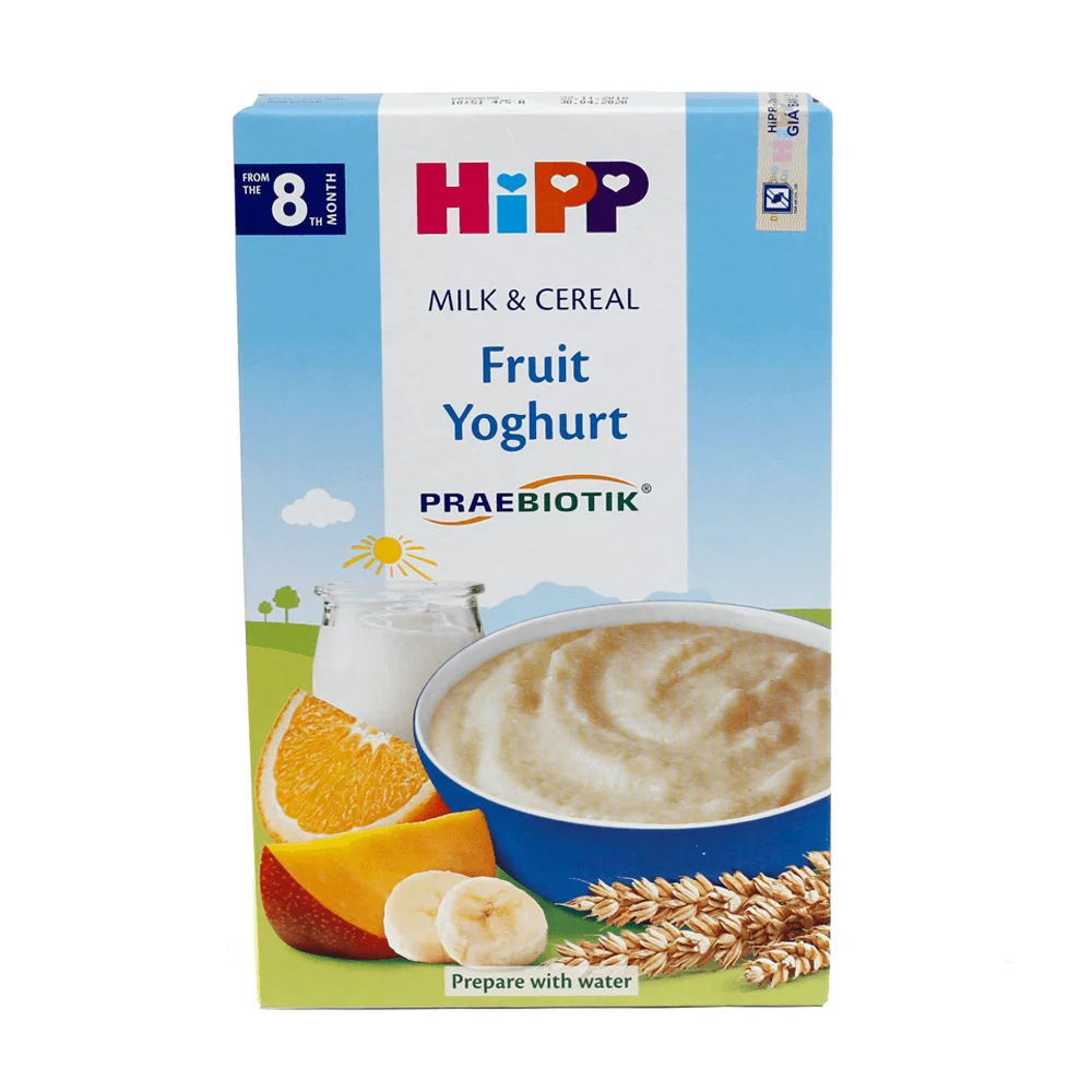 Bột dinh dưỡng Hipp hoa quả nhiệt đới sữa chua 250g ( 8+)