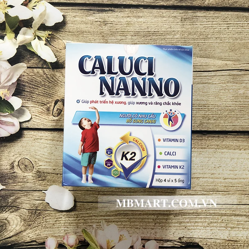 Canxi nano cho bé Caluci Nanno (20 ống)