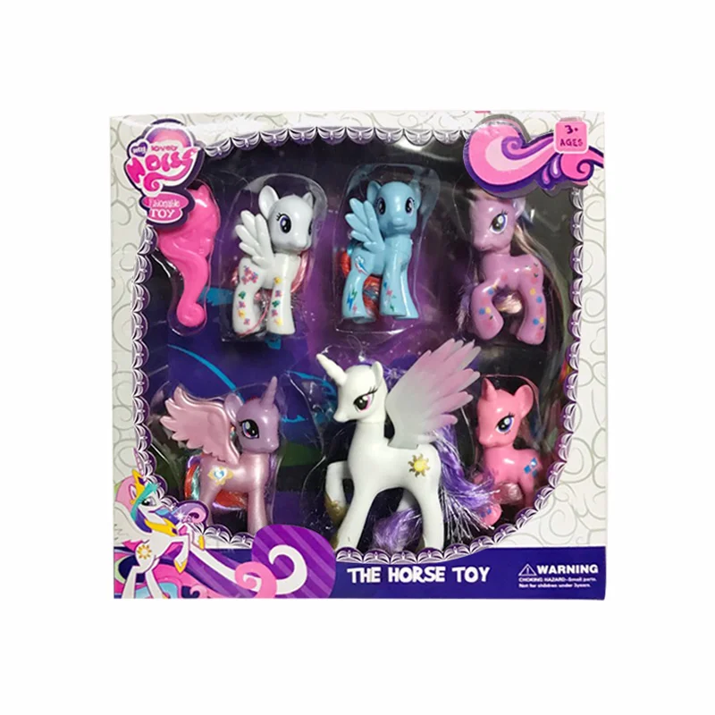 Bộ đồ chơi ngựa Pony 118 ( bộ 6 con)