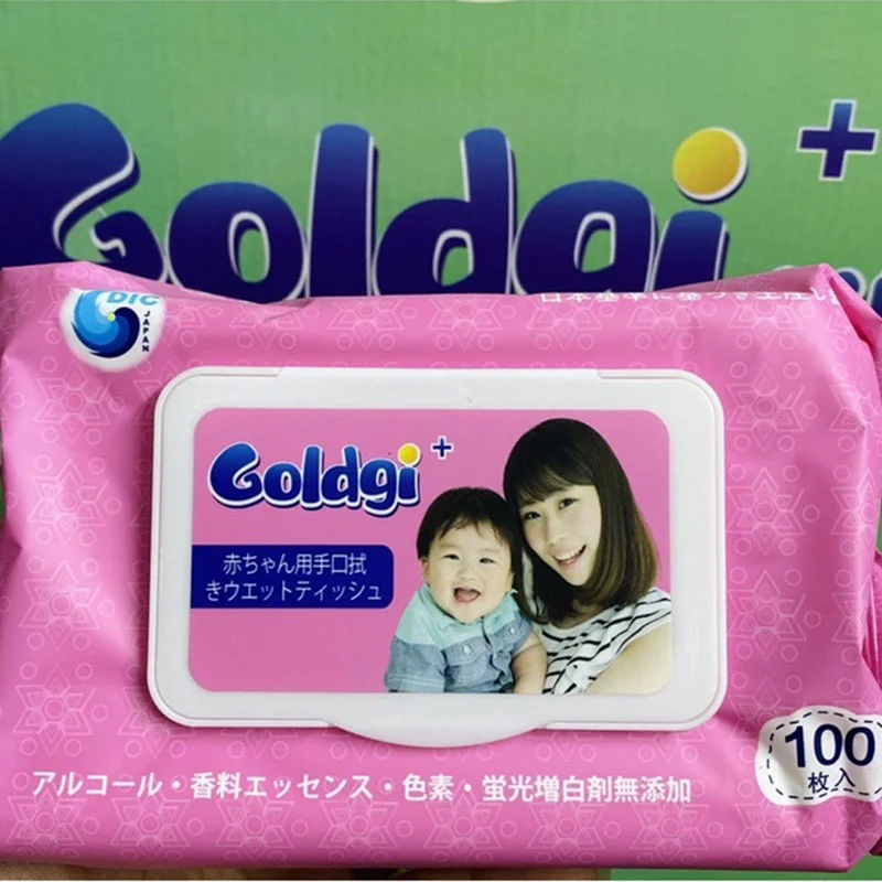 Giấy ướt Goldgi Nhật Bản 100 tờ