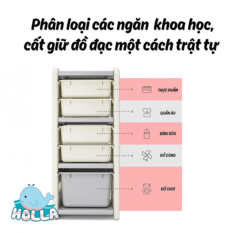 Kệ đựng đồ chơi cho bé hình tuần lộc Holla