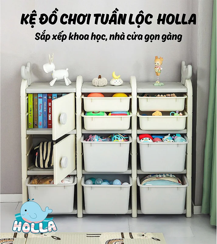 Kệ đựng đồ chơi cho bé hình tuần lộc Holla