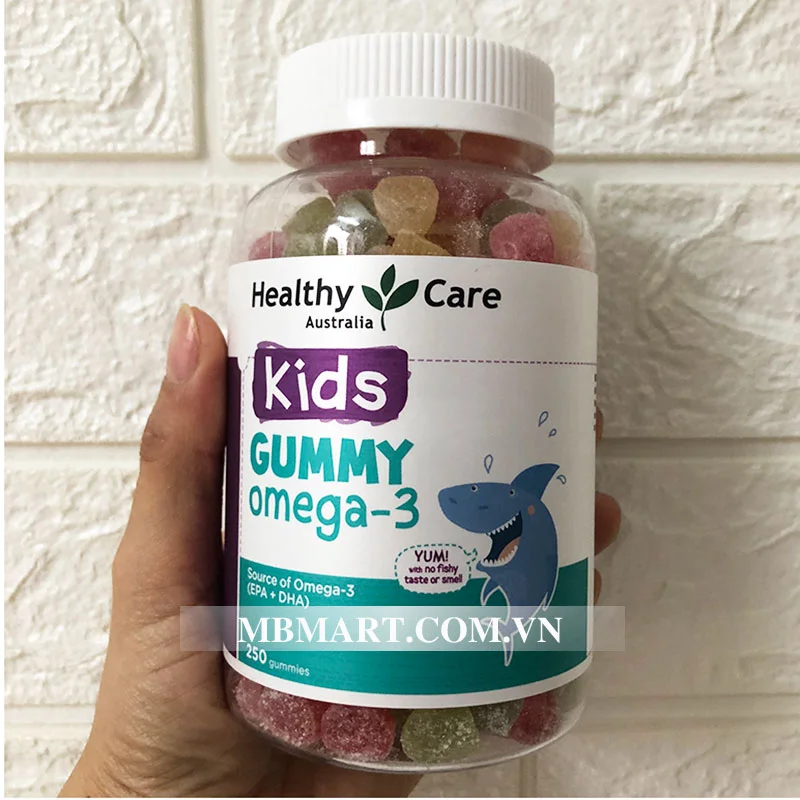 Kẹo Gummy Omega-3 Healthy Care Úc (250 viên)