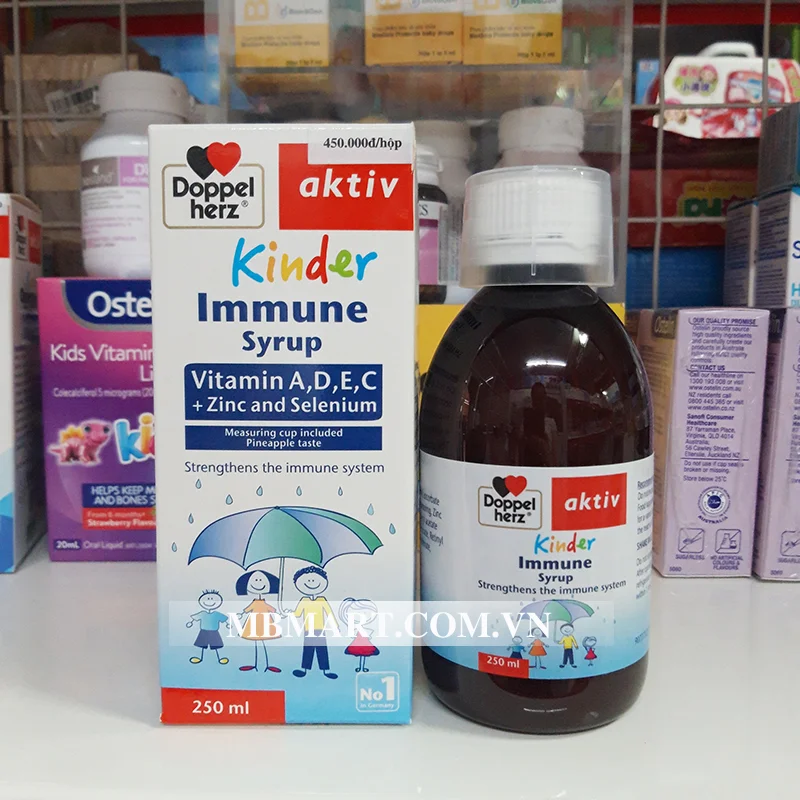 Siro Kinder Immune Syrup tăng cường sức đề kháng 250ml