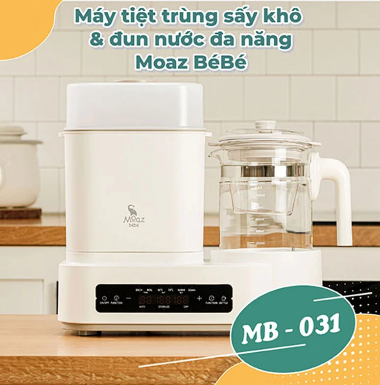 Máy đun nước tiệt trùng sấy khô Moaz Bebe MB–031