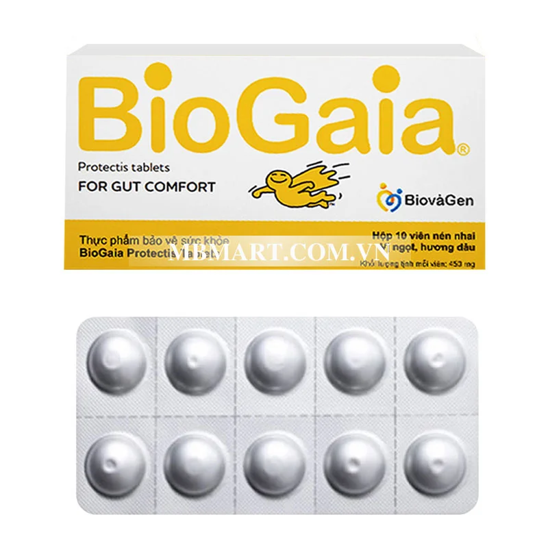 Men vi sinh BioGaia Protectis Tablets 2+ (10 Viên)