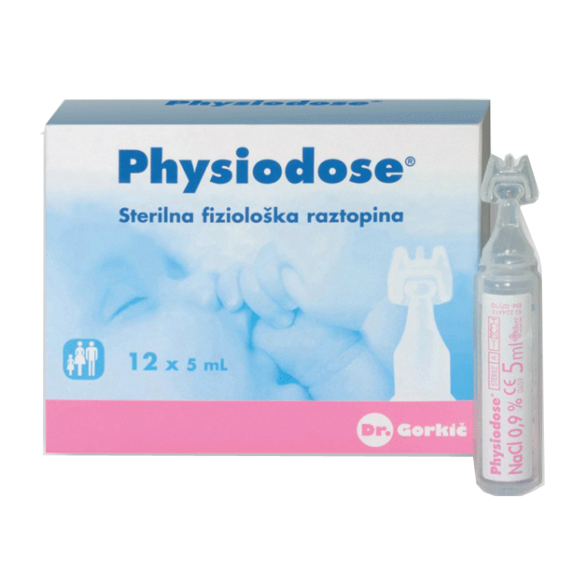 Nước muối sinh lý Physiodose (12 ống/hộp)