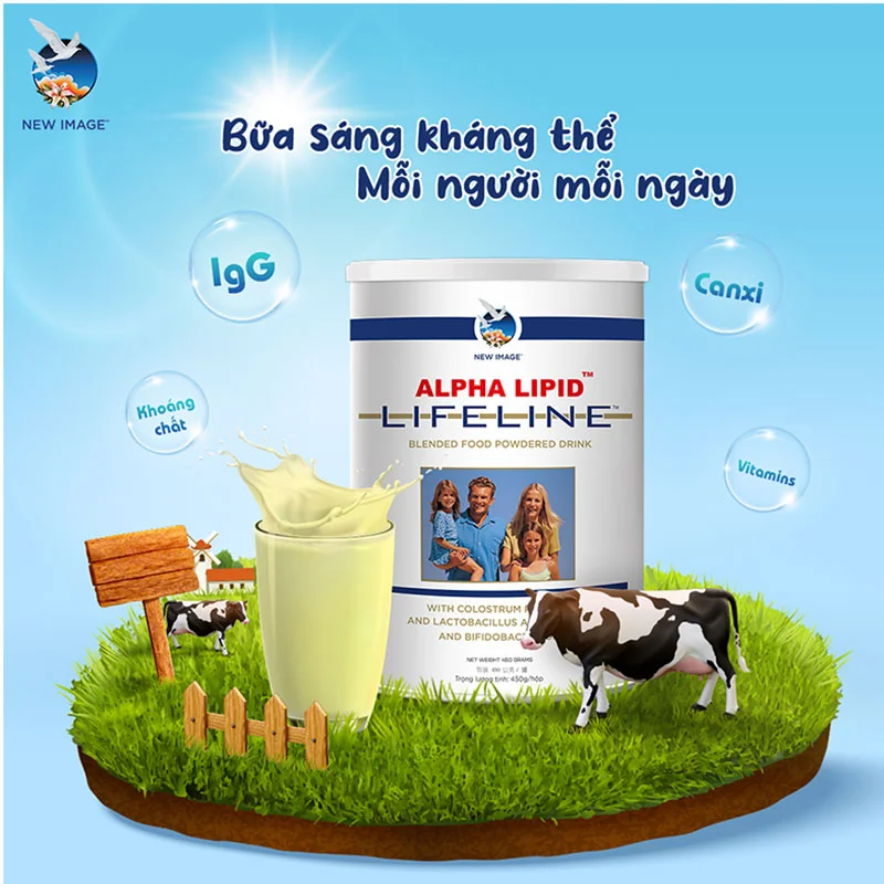 Sữa non Alpha Lipid Lifeline 450gr