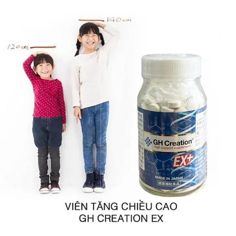 Viên uống hỗ trợ tăng chiều cao GH Creation EX Nhật Bản