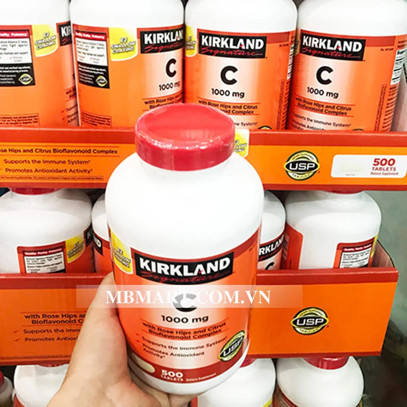 Vitamin C 1000mg Kirkland Mỹ dành cho người lớn
