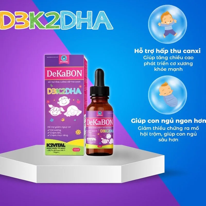 Công dụng Vitamin D3 K2 DHA Dekabon 15ml