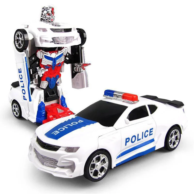 Xe ô tô cảnh sát biến hình Robot