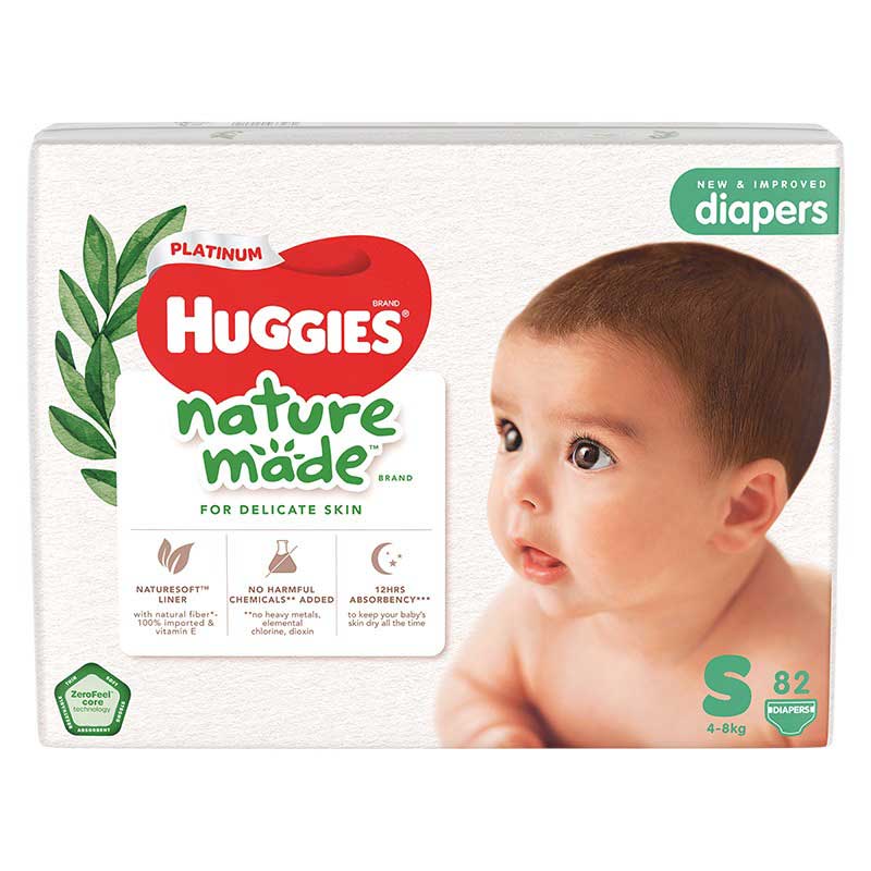 Tã bỉm dán Huggies Platinum Naturemade