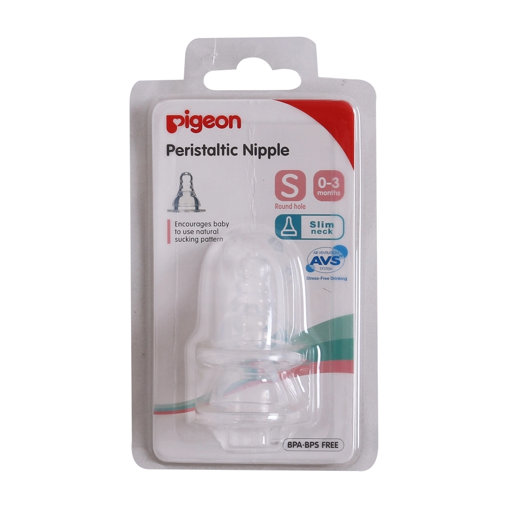 Núm ty pigeon Plus (cổ hẹp, silicon)