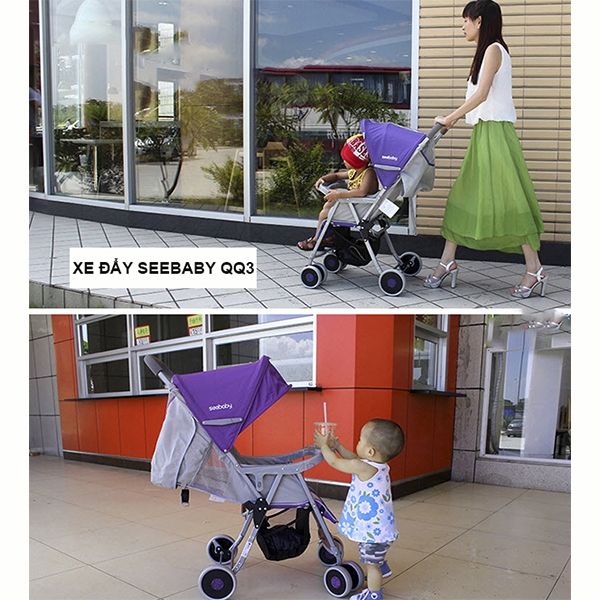 Hướng dẫn sử dụng xe đẩy Seebaby QQ3 dành cho các mẹ chưa biết
