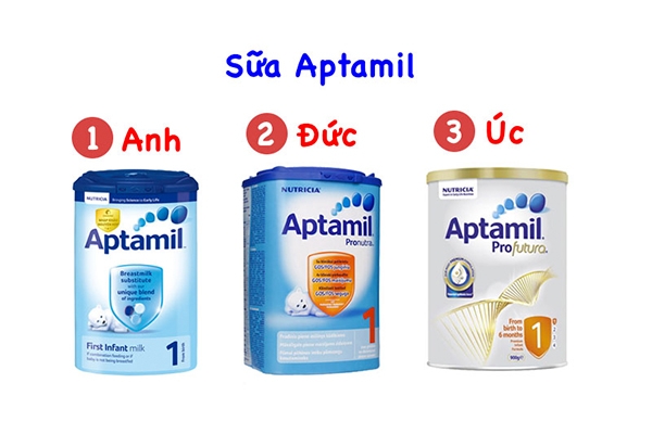 Phân biệt các loại sữa Aptamil đang có trên thị trường