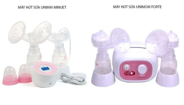 So sánh máy hút sữa Unimom Minuet và Unimom Forte
