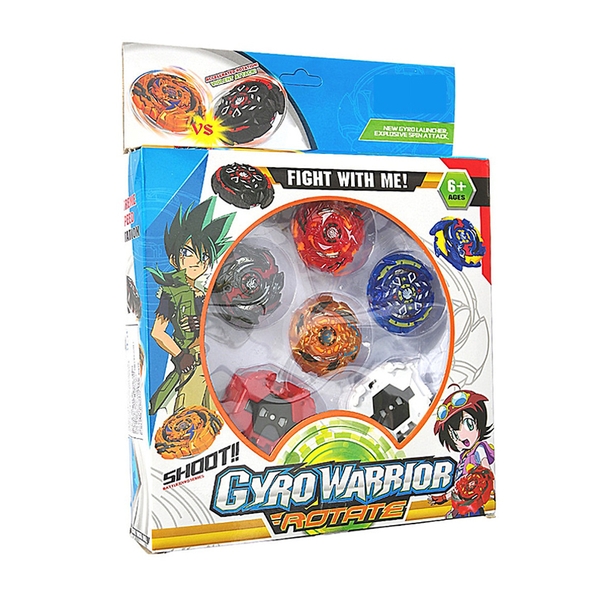 Bộ 4 con quay chiến thần vô cực Gyro Warrior Rotate NO.329-43