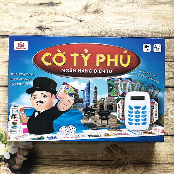 Bộ cờ tỷ phú Việt Nam ngân hàng điện tử