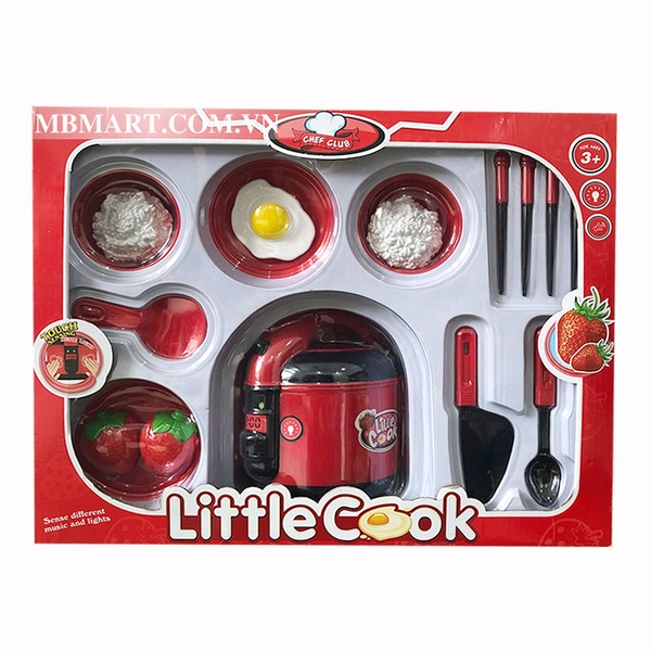 Bộ đồ chơi nồi cơm điện Little Cook có âm thanh ánh sáng