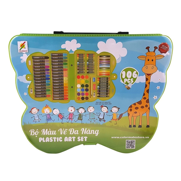 Bộ bút màu Colormate P106 (hộp nhựa)