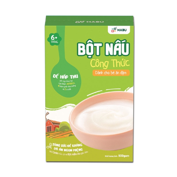 Bột ăn dặm Mabu 900g