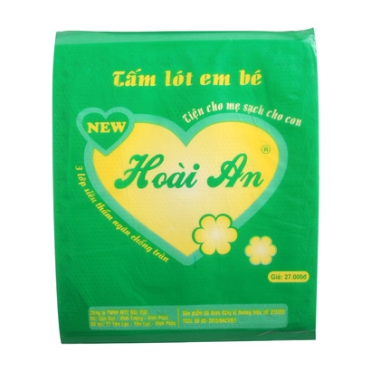 Tấm lót sơ sinh Hoài An 3 lớp