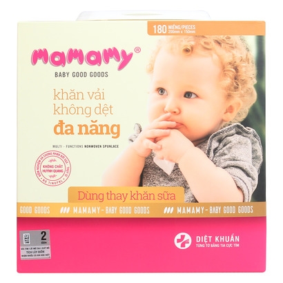 Khăn khô đa năng Mamamy 180 tờ